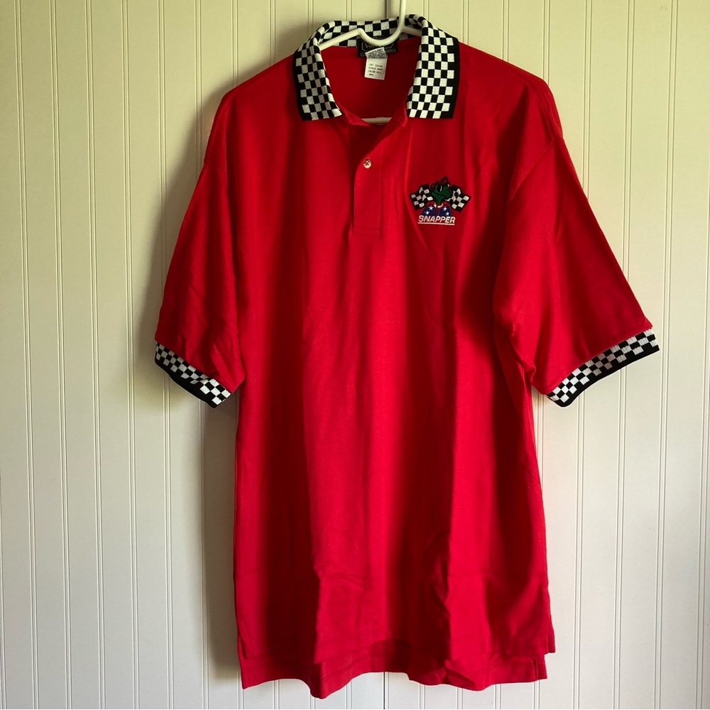 NWOT Vantage Custom Classics Snapper Racing  Men’s Polo Size L